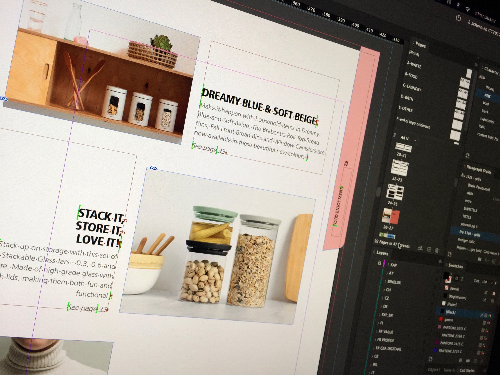 ontwerp catalogi en brochures, al dan niet geautomatiseerd