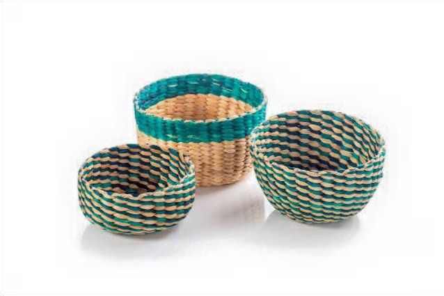 Three baskets