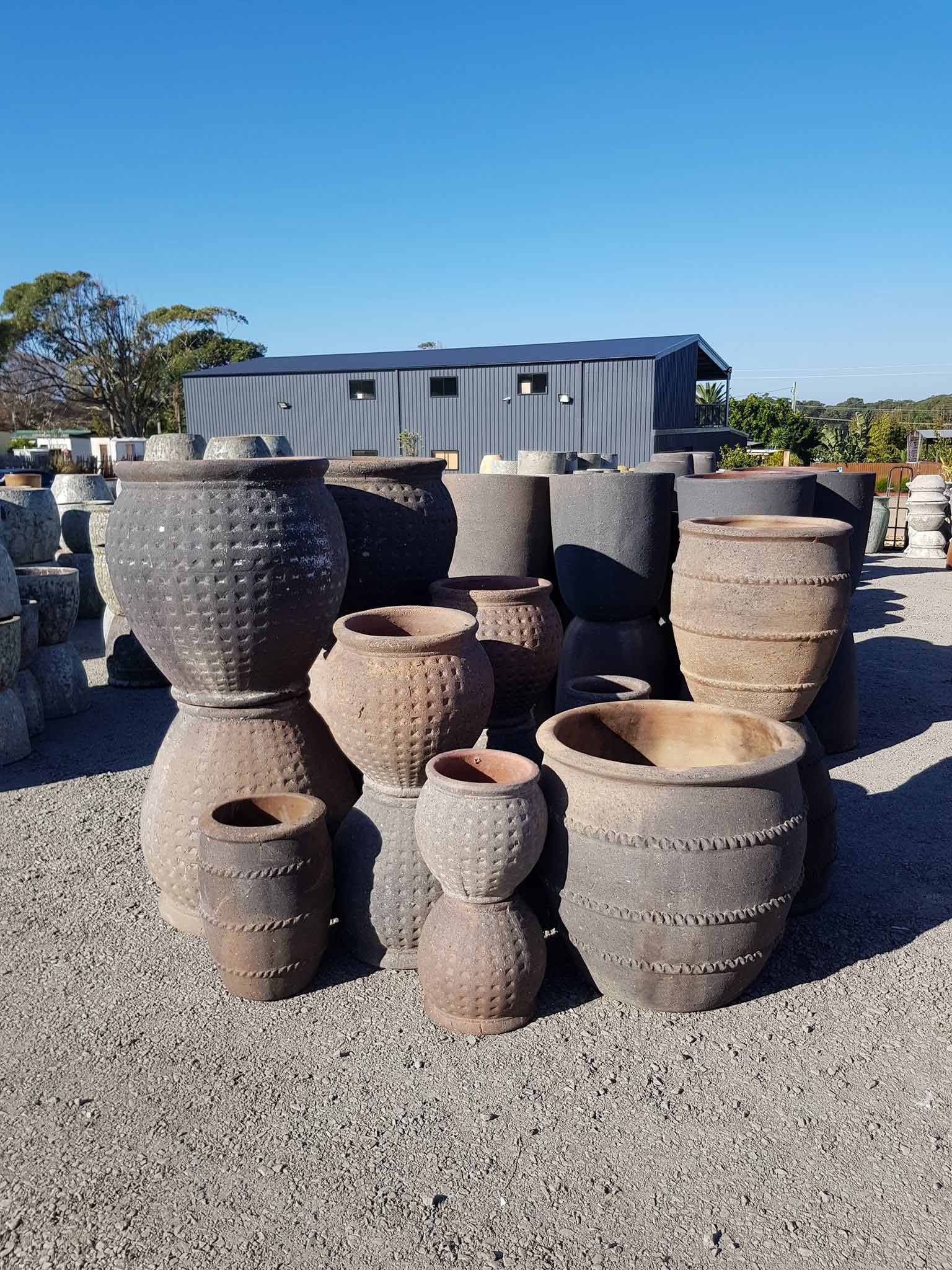 Pile of Pots Under the Sun