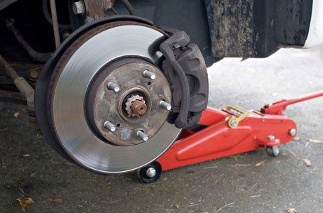 brake replacement of a car