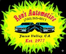 logo for ron's automotive