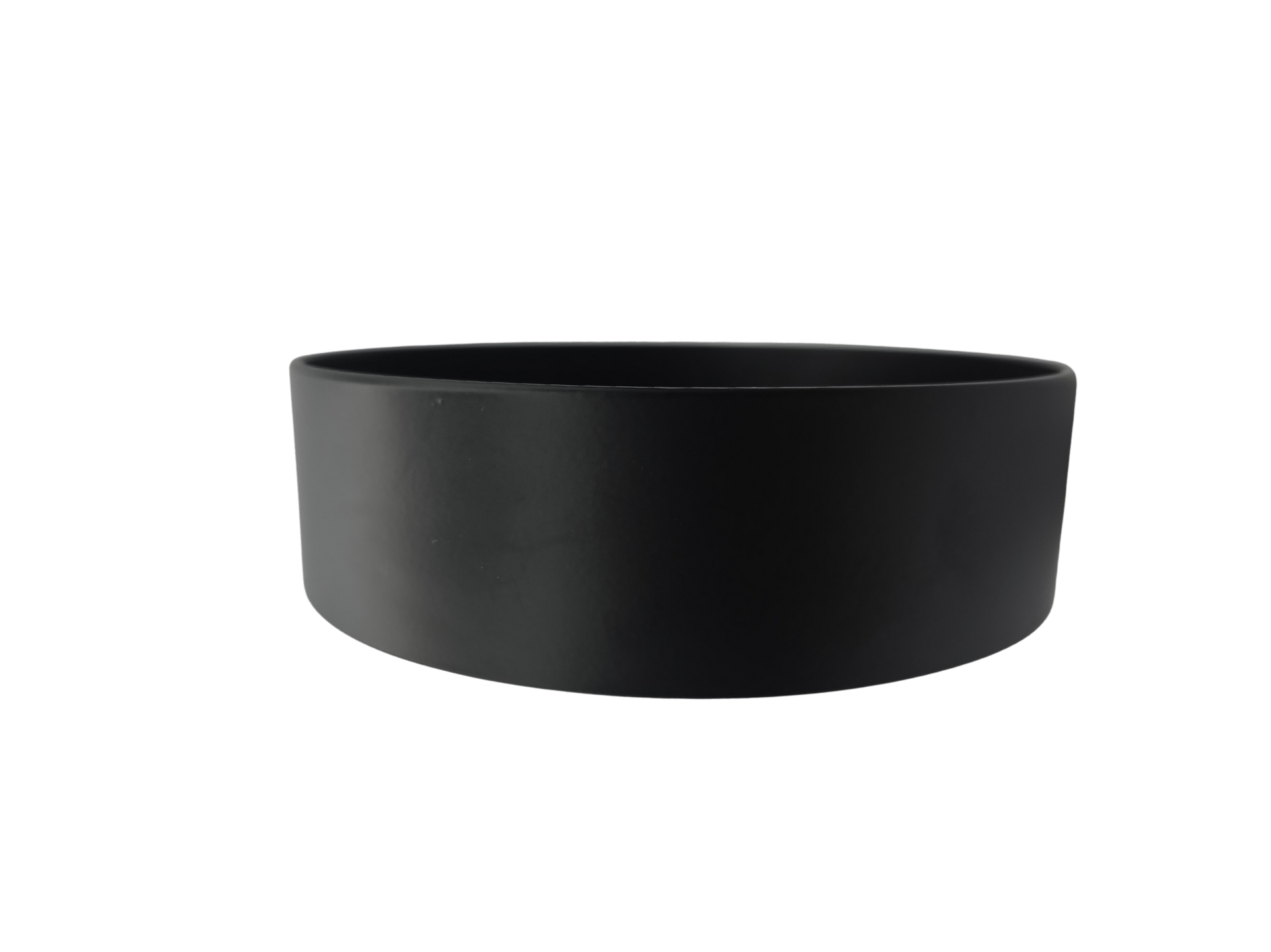 A stainless steel pole on a white background.