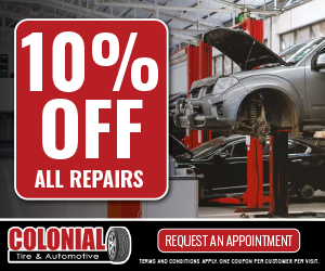 $10 OFF ALL REPAIRS | Colonial Tire & Automotive