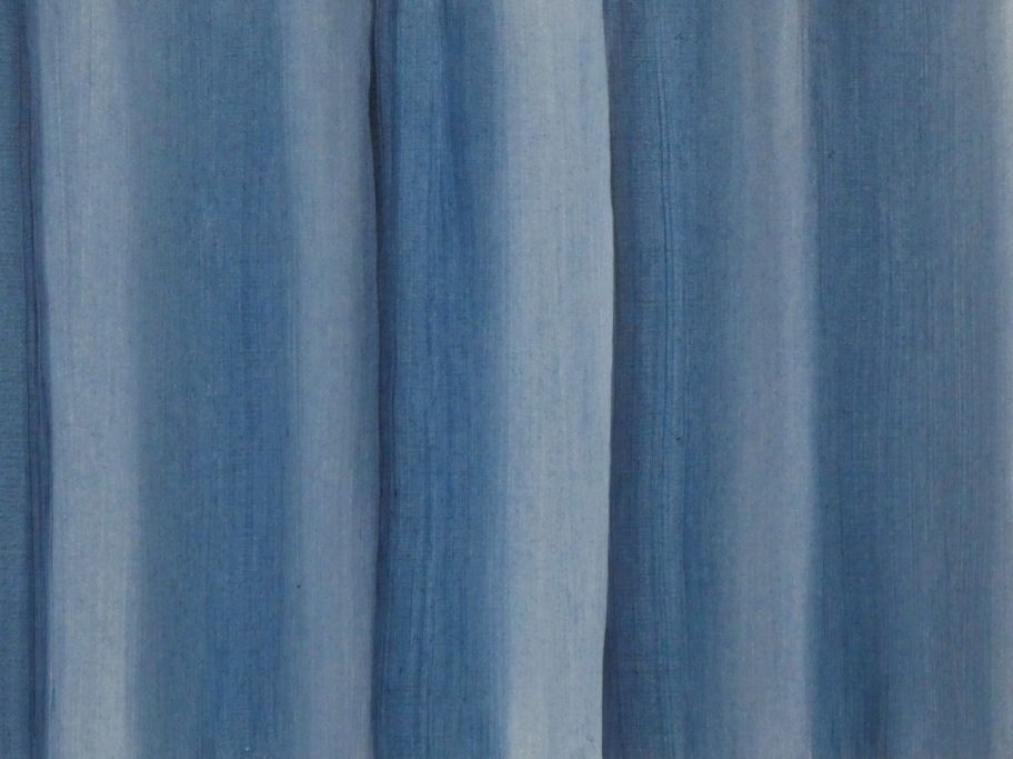 Andrea Friedli, schilderij, malerei, kunst, illustratie, illustration, art, Olieverfschilderij van blauw gordijn, Andrea Friedli