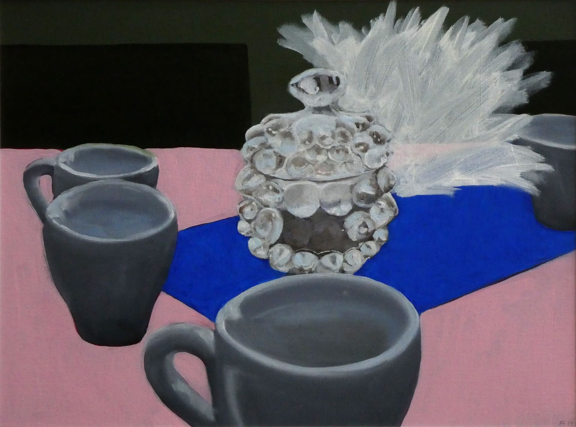 Andrea Friedli, schilderij, malerei, kunst, illustratie, illustration, art, olieverfschilderij van een stilleven, Andrea Friedli