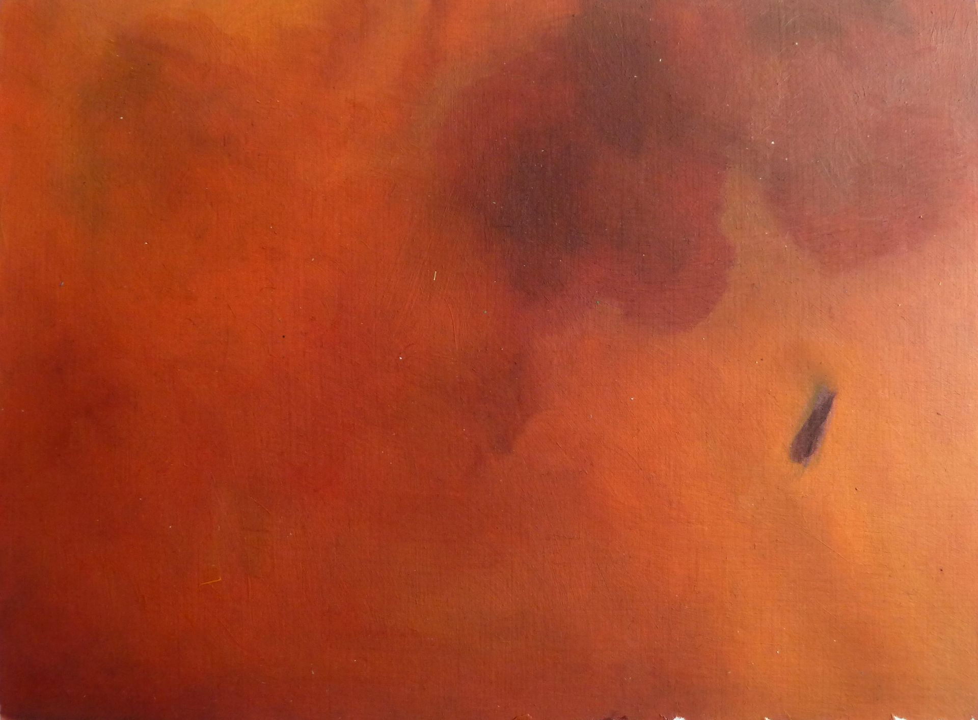 Andrea Friedli, schilderij, malerei, kunst, illustratie, illustration, art,  close-up van een schilderij met een rode en oranje achtergrond, Andrea Friedli