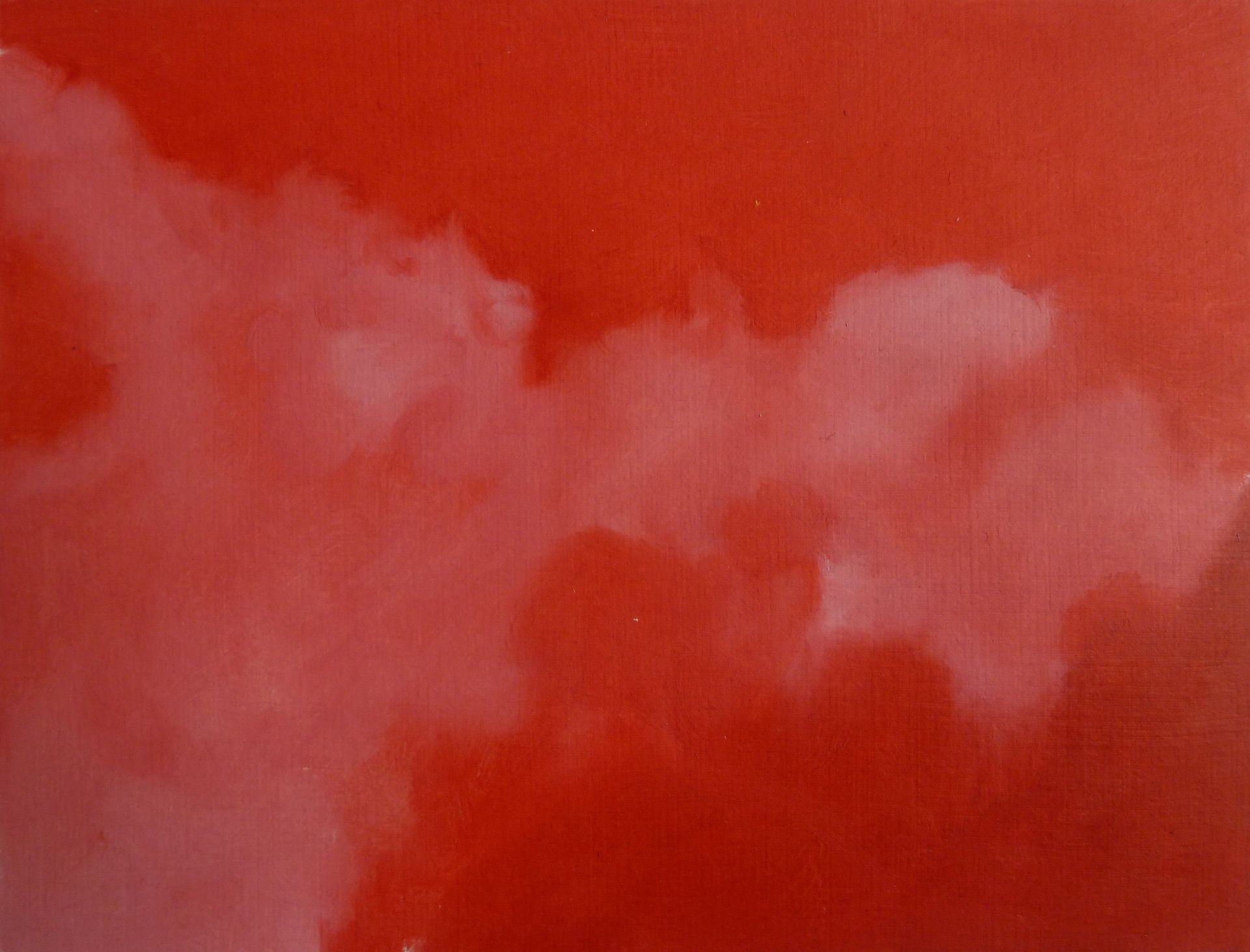 Andrea Friedli, schilderij, malerei, kunst, illustratie, illustration, art, Olieverfschilderij van rode wolken, Andrea Friedli