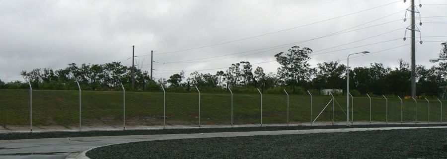 Security fencing on a Hervey Bay sub station