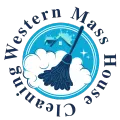 A logo for a cleaning company called  Western Mass House Cleaning