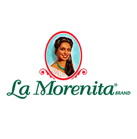 The logo for La Morenita Brand hispanic foods
