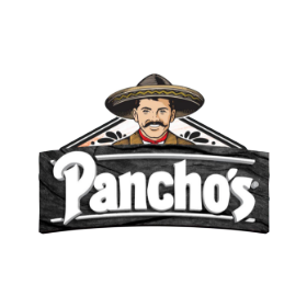 The logo for Pancho's restaurant-style queso dips