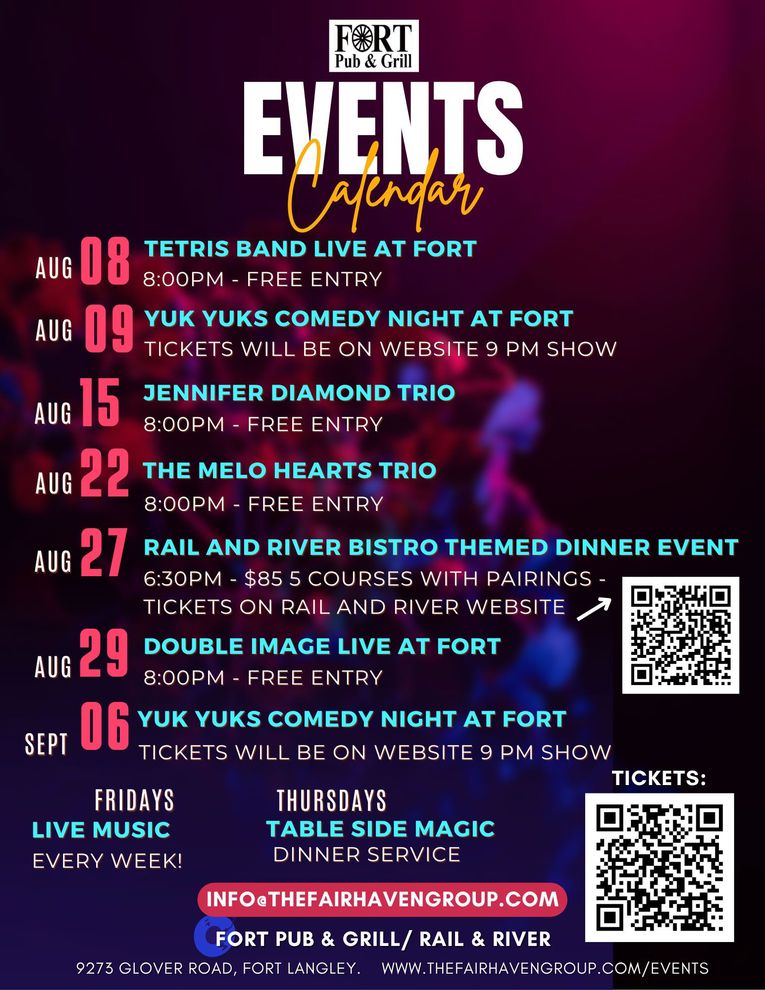 Fort pub & grill presents bingo beats thursday nights 8 pm-10pm with almost famous entertainment