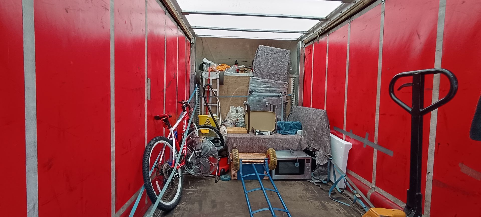 Personal belongings move.