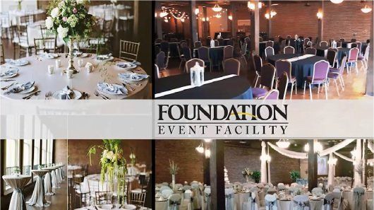 Foundation Event Facility Promotional Image showing different leasing options