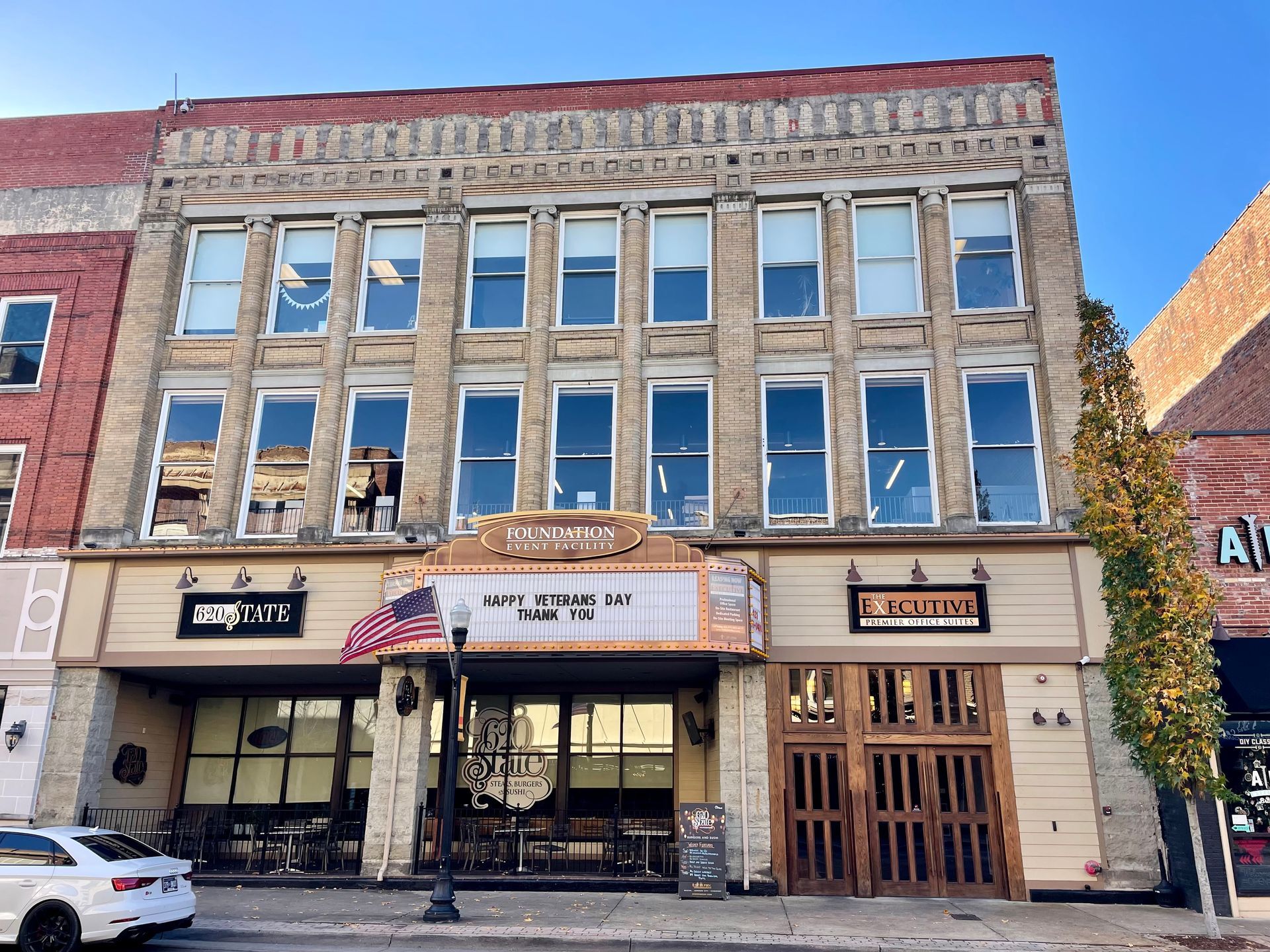 Foundation Event Facility Promotional Image showing different leasing options