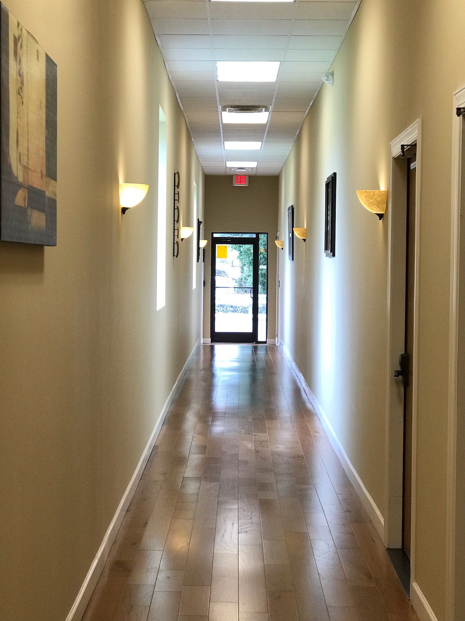 Jamestown @ Shelby Interior Hallway leading to Office Suites & retail space