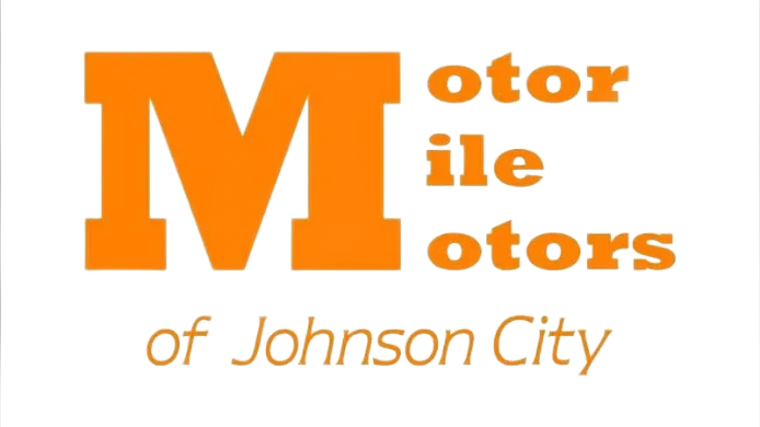 Orange Motor Mile Motors logo, with text 