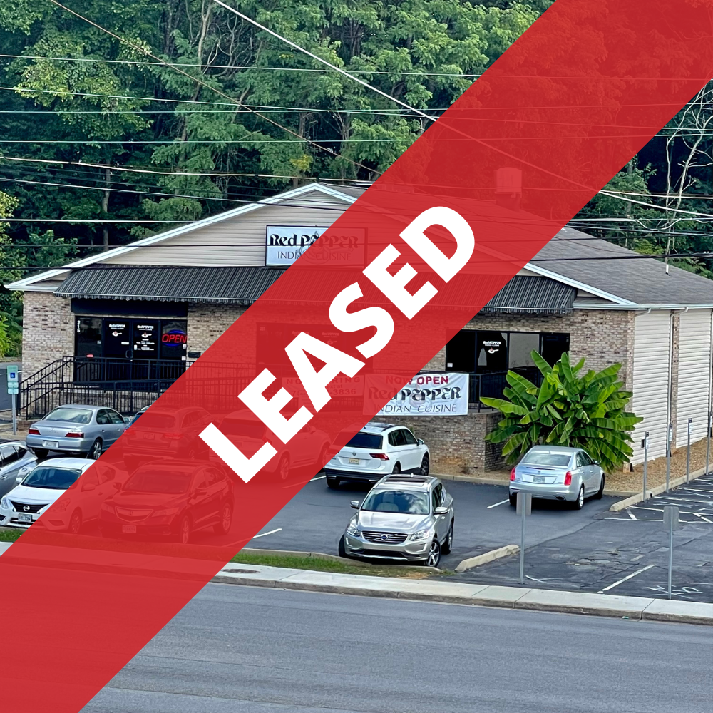 Red Pepper Indian Cuisine Image with recently leased banner - New Tenant for Vision, LLC.
