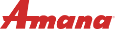 The red Amana logo, text in red.