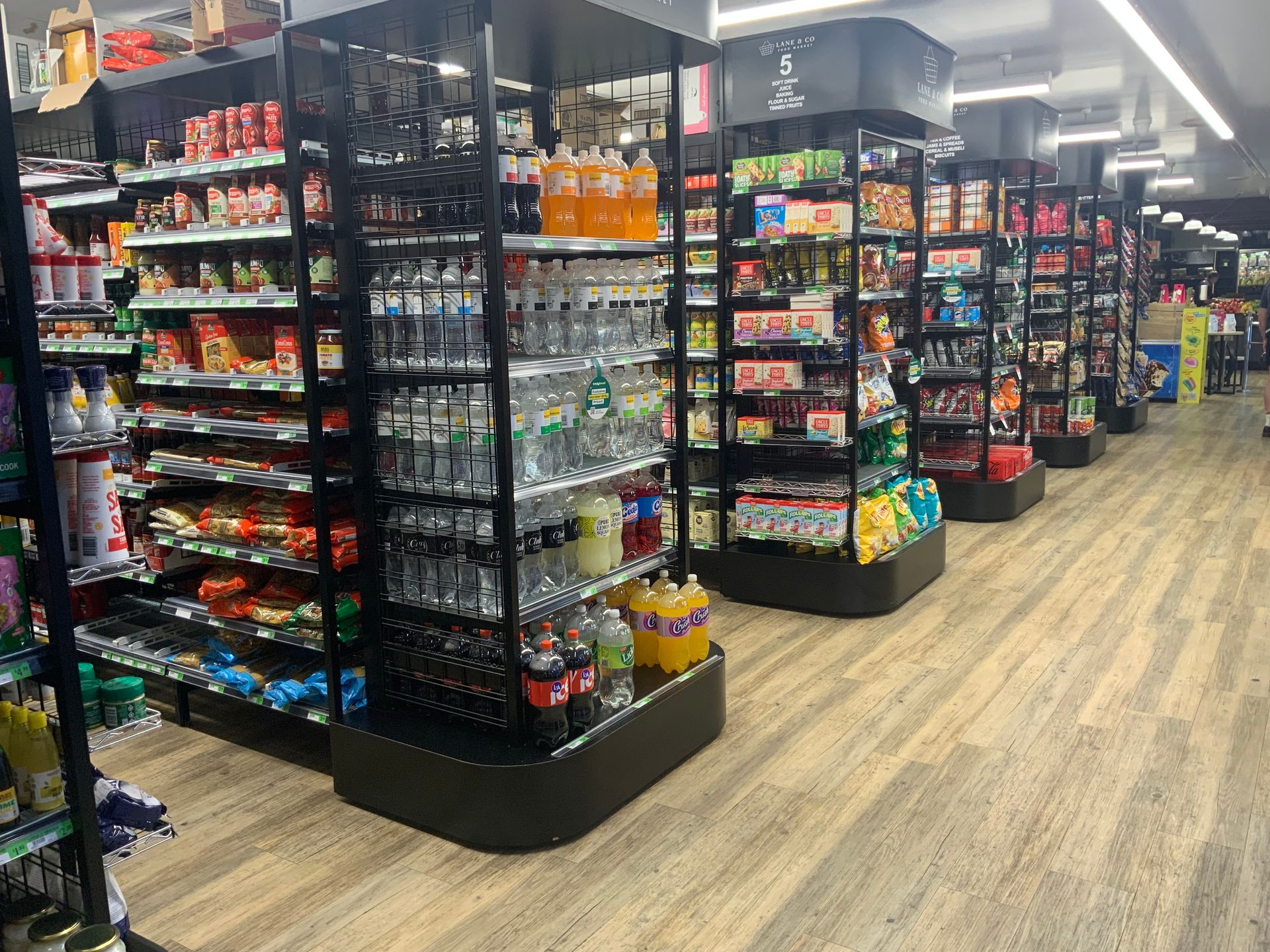 Convenience Store Aisle with Snacks, Drinks — Cedar Park Supermarket In Taranganba, QLD
