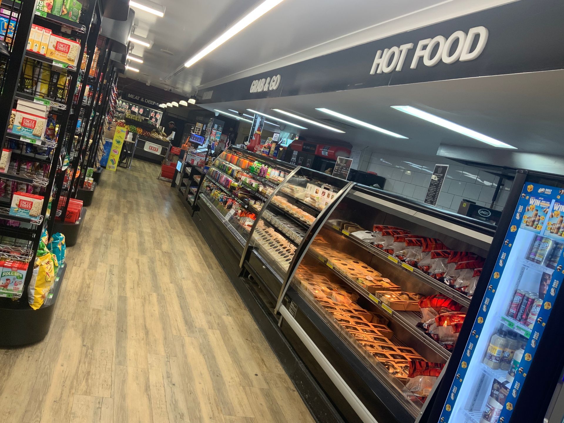 Convenience Store Hot Food Aisle — Cedar Park Supermarket In Taranganba, QLD