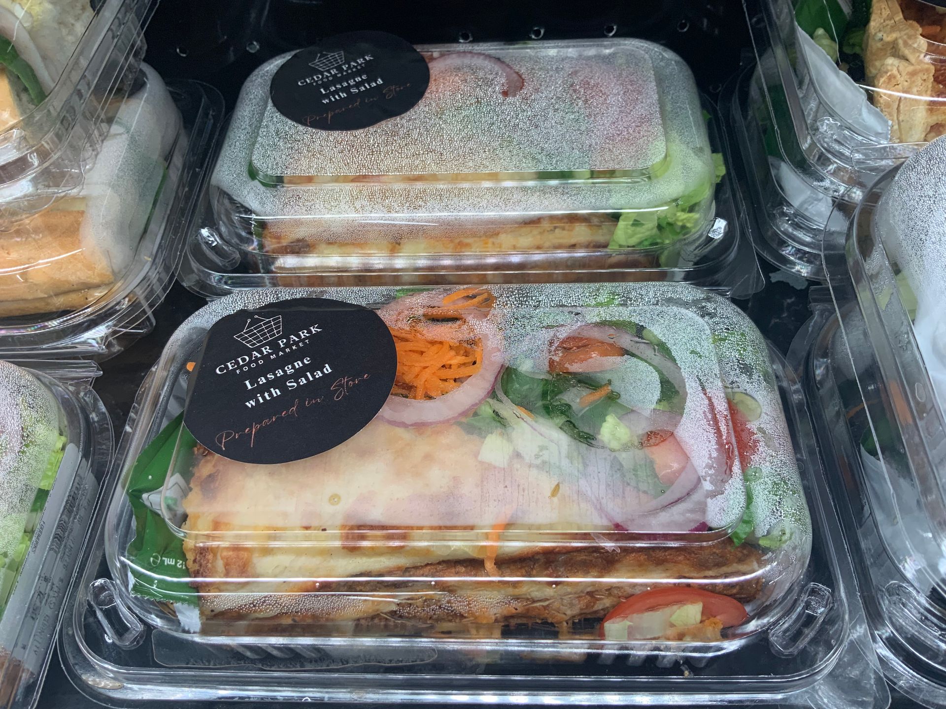 Plastic Takeaway Containers of Colourful Salads — Cedar Park Supermarket In Taranganba, QLD