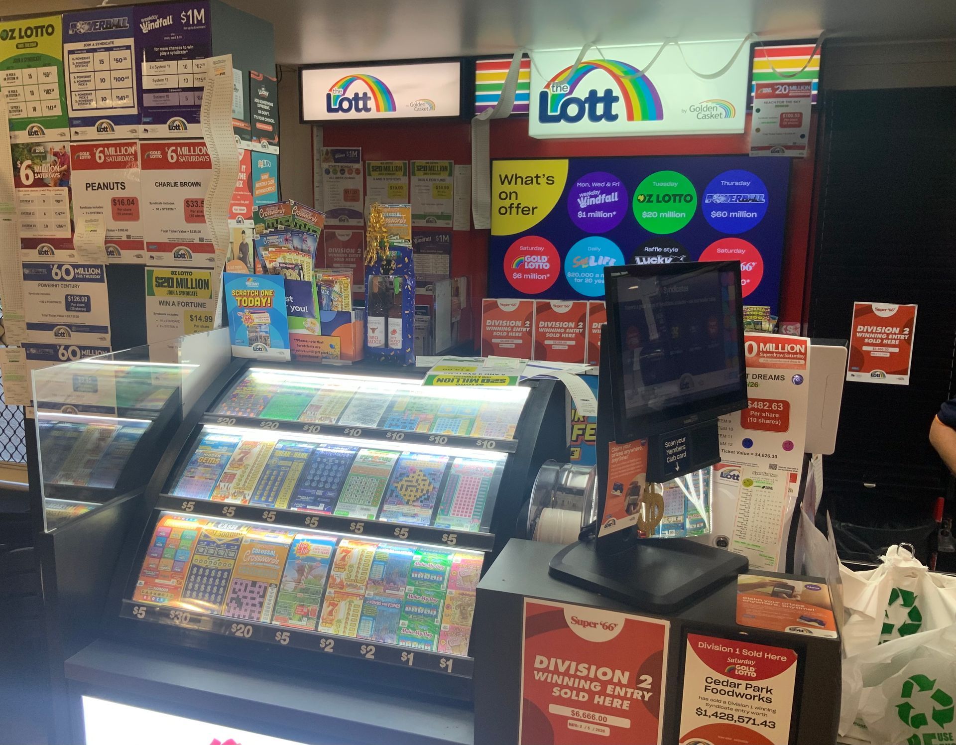 Convenience Store Checkout Counter — Cedar Park Supermarket In Taranganba, QLD