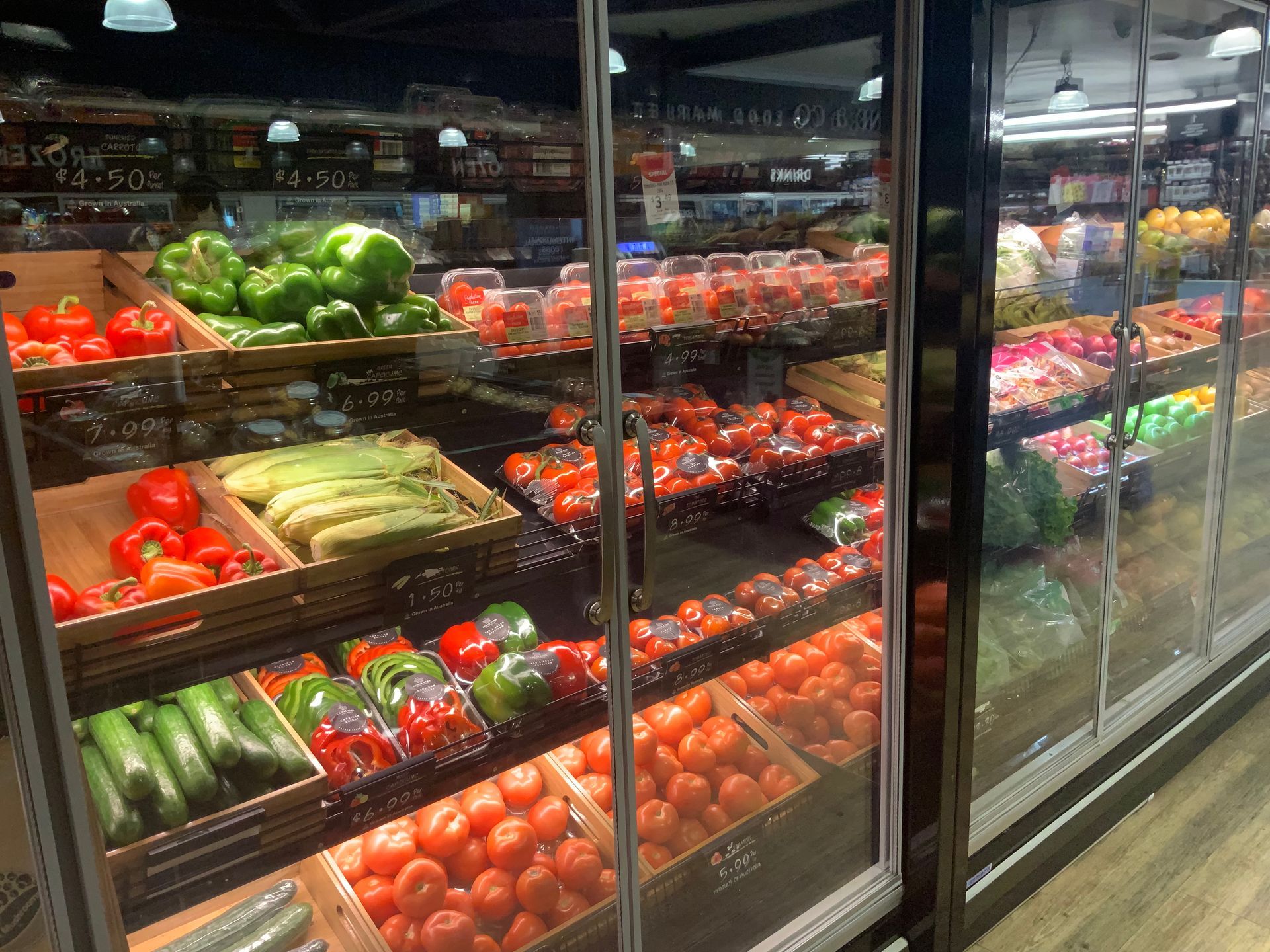 Produce Section in Grocery Store Refrigerator — Cedar Park Supermarket In Taranganba, QLD