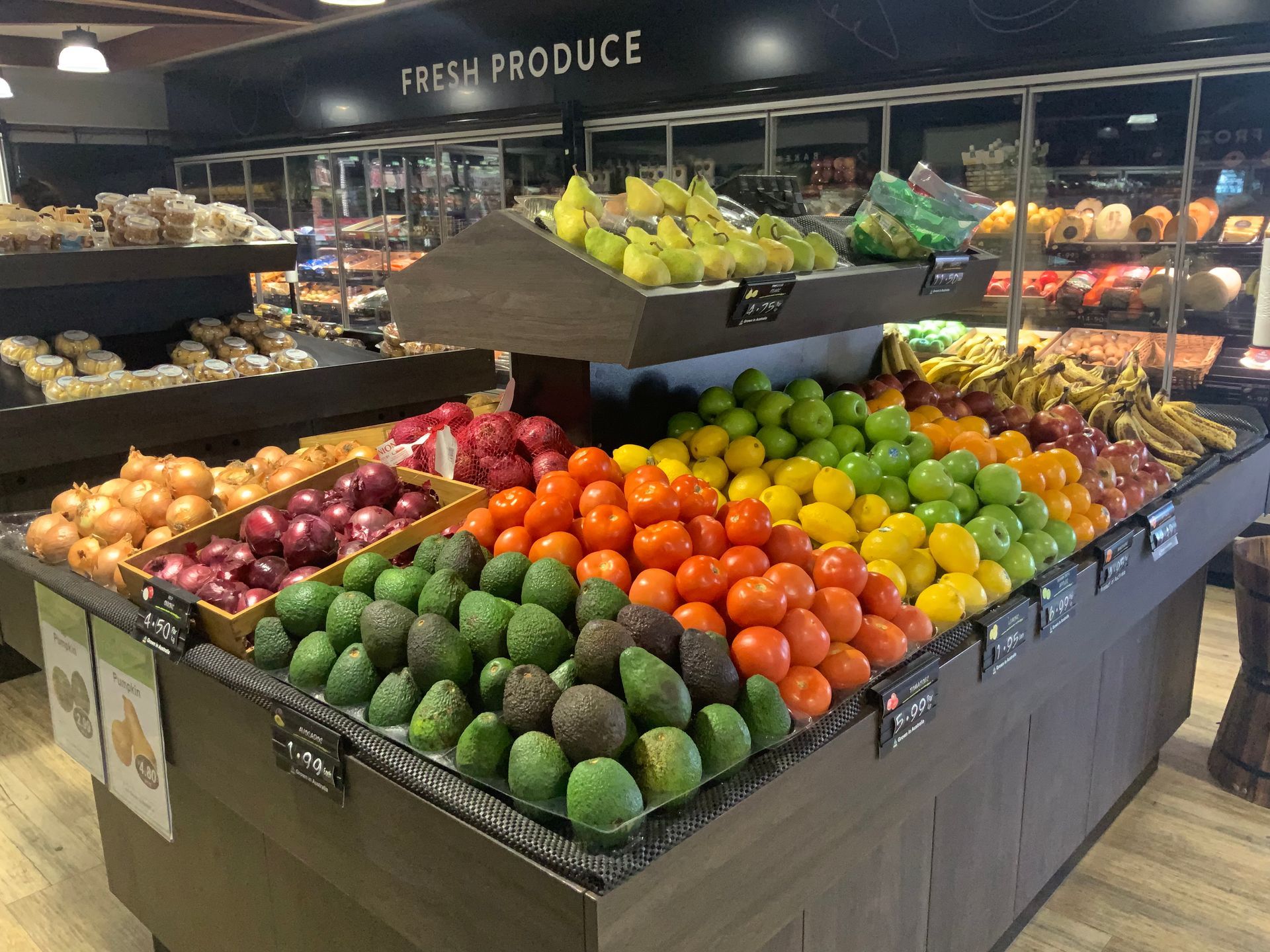 Produce Section with Assorted Fruits and Vegetables — Cedar Park Supermarket In Taranganba, QLD