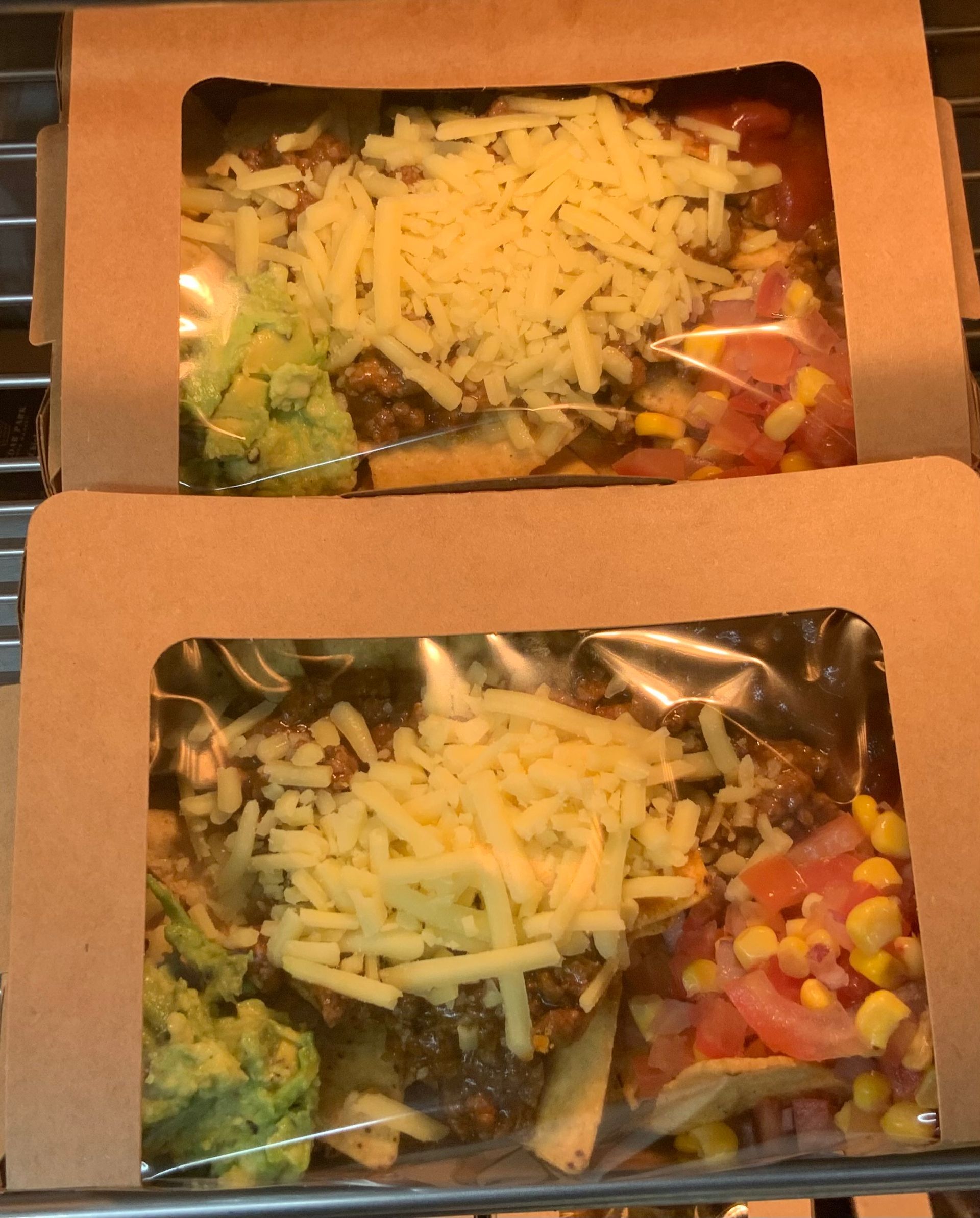 Two Boxed Enchilada Meals with Melted Cheese, Lettuce, Beans, and Corn — Cedar Park Supermarket In Taranganba, QLD