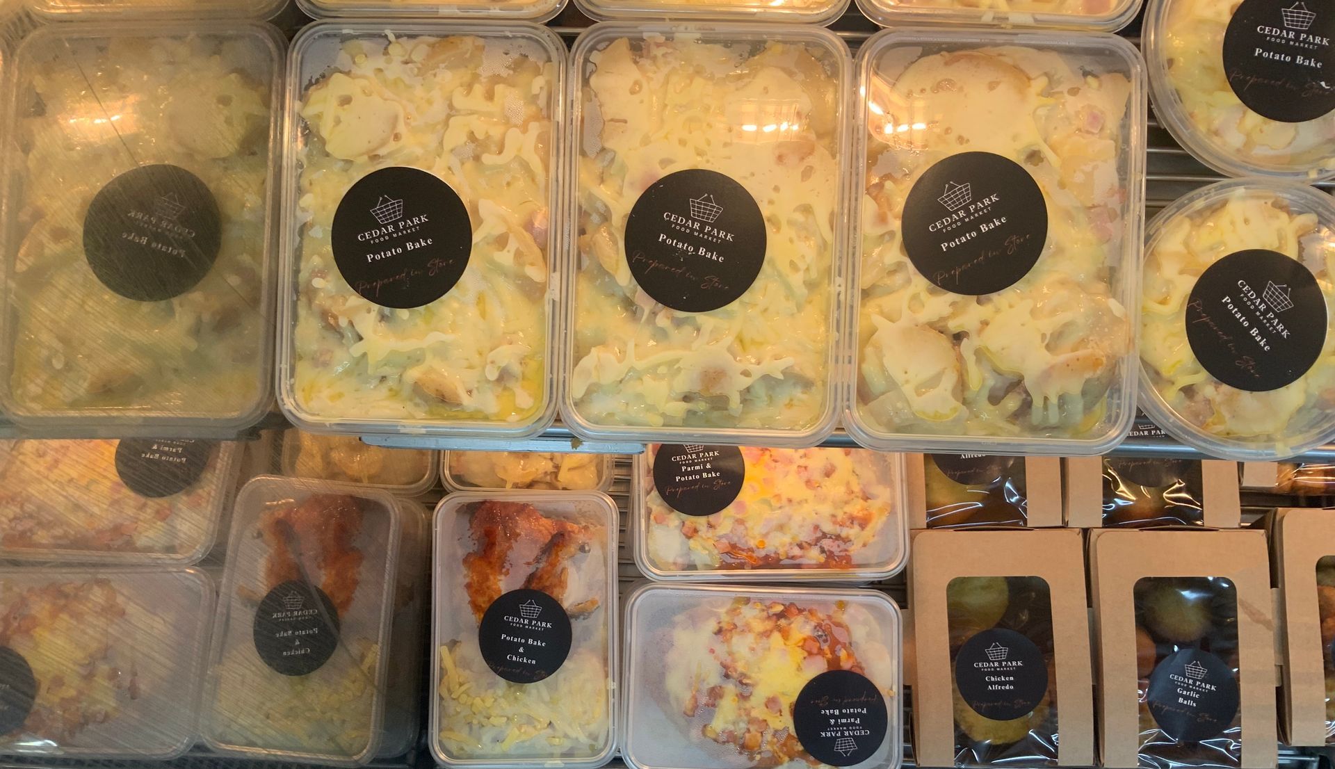 Clear Plastic Meal Prep Containers Filled with Noodles — Cedar Park Supermarket In Taranganba, QLD