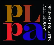 A logo for the port ludlow performing arts