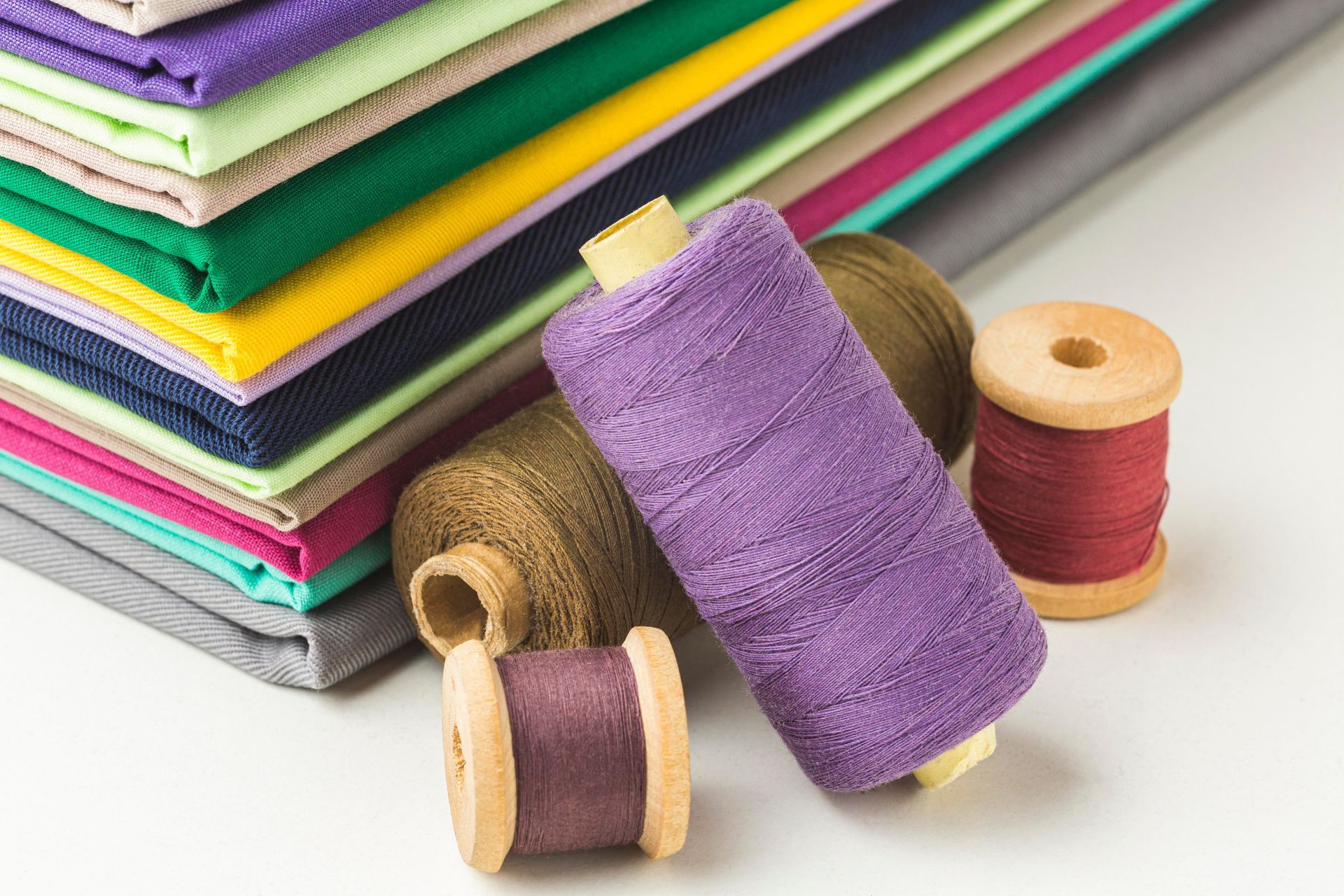 Stack fabric with spools