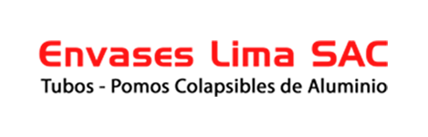 Un logotipo rojo y blanco para Envases Lima Sac.