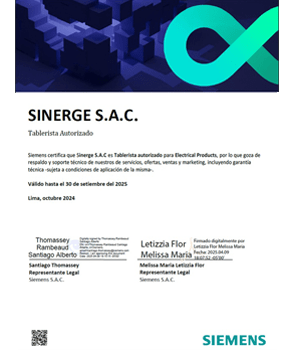 Un certificado siemens que esté en español