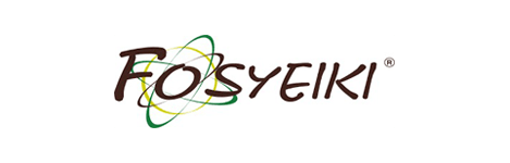 Un logotipo para una empresa llamada fosyeiki sobre un fondo blanco.