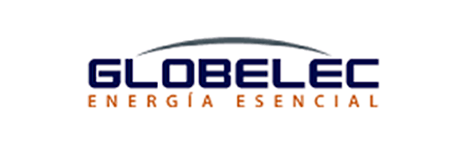 El logotipo de Globelec Energía Esencial sobre un fondo blanco.