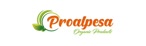Un logotipo para una empresa llamada productos orgánicos proalpesa.