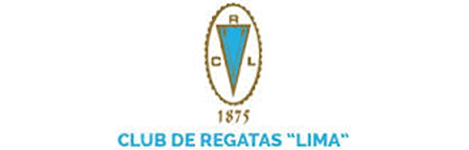 Se muestra un logotipo del Club de Regatas Lima sobre un fondo blanco.