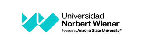 El logotipo de la Universidad Norbert Wiener está impulsado por la Universidad Estatal de Arizona.