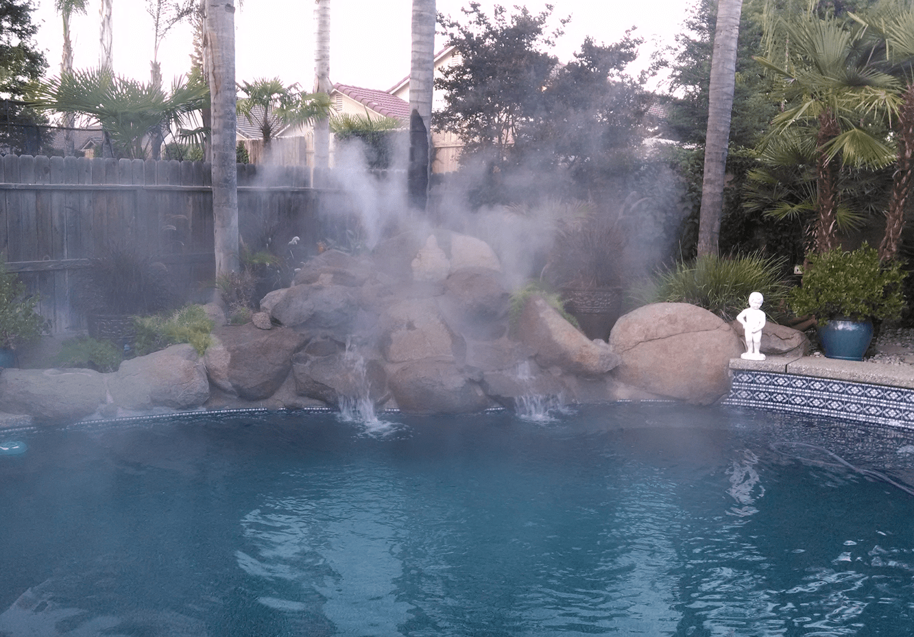 Rock Waterfall In Misters — Fresno, CA — R.F.M.C Construction Inc