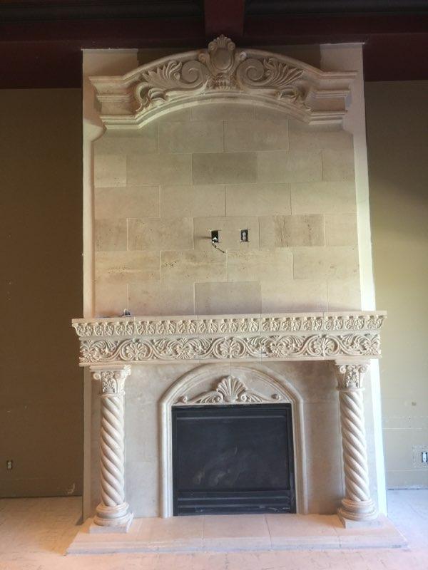 Modern White Fireplaces — Fresno, CA — R.F.M.C Construction Inc