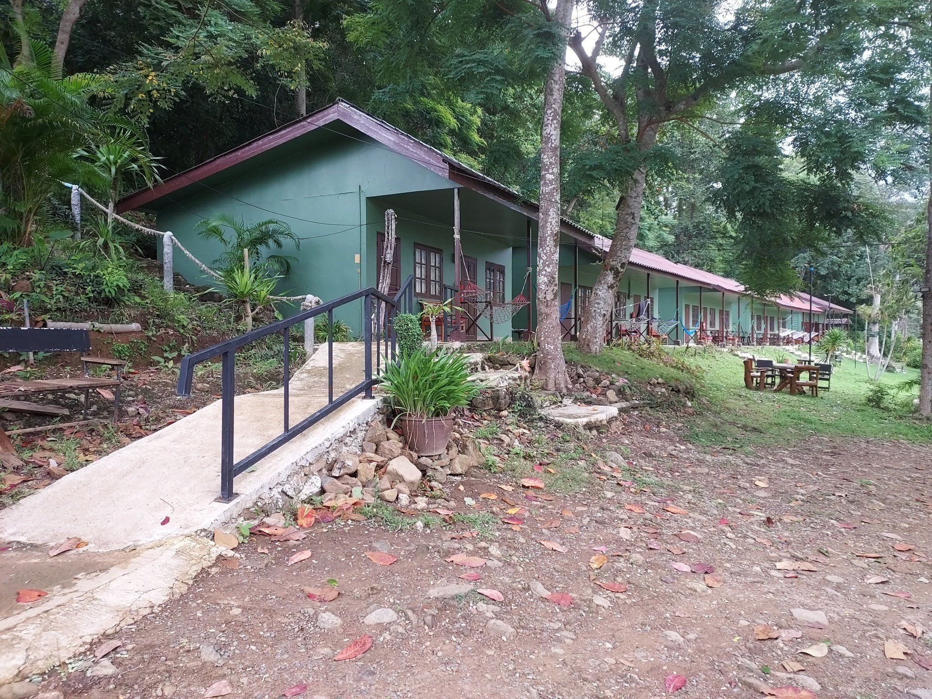 wheel chair slope to garden room