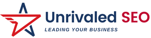 A logo for unrivaled seo leading your business