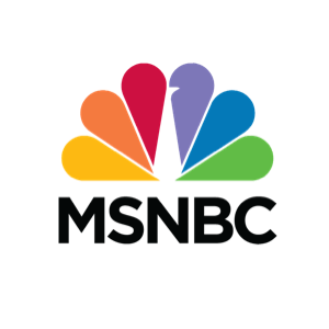a colorful logo for msnbc with a bird on it