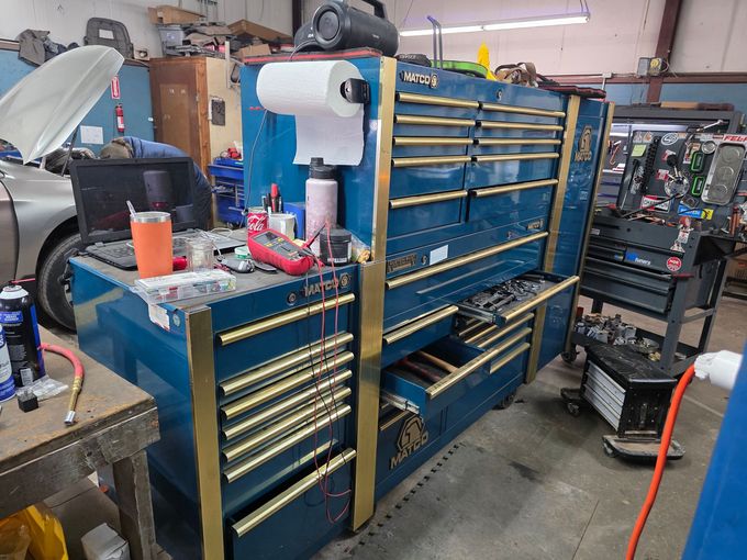 The Kaiser Automotive's equipment