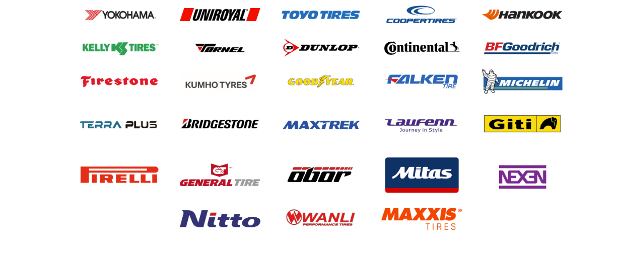 A bunch of logos on a white background including nitto