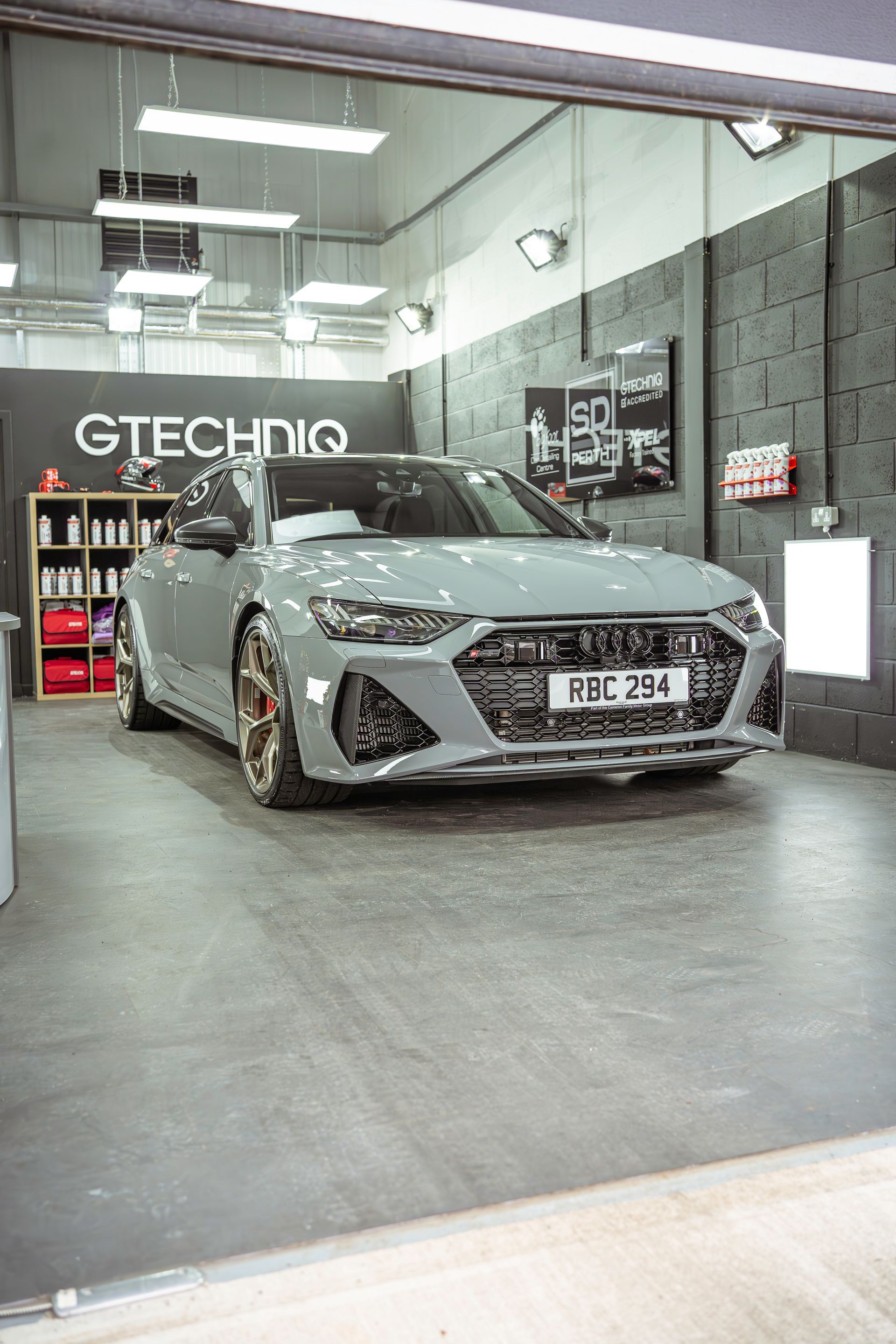 Audi RS4 after detailing with spotless detailing group