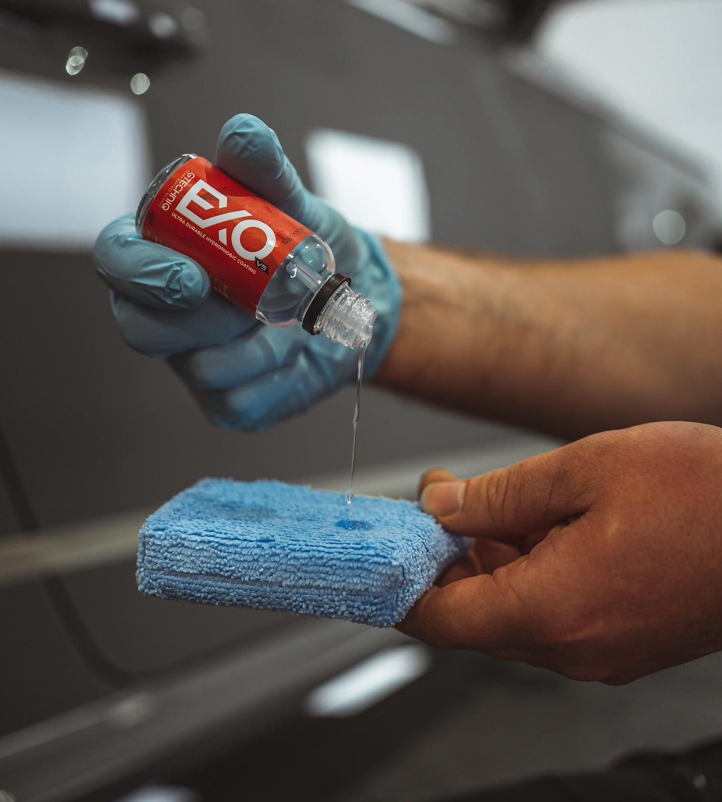 Gtechniq EXOV5 applied to a vehicle at Spotless detailing group 