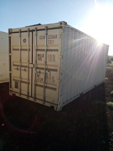 A shipping container with the number 222468 on it